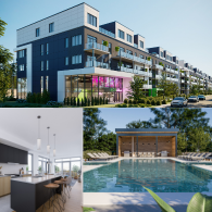 NOX exterior building, kitchen and pool